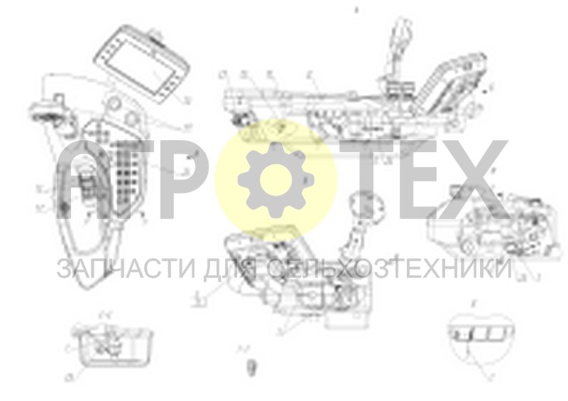 Коммуникации электрические подлокотника (МРУ-2.65.600) (№29 на схеме)